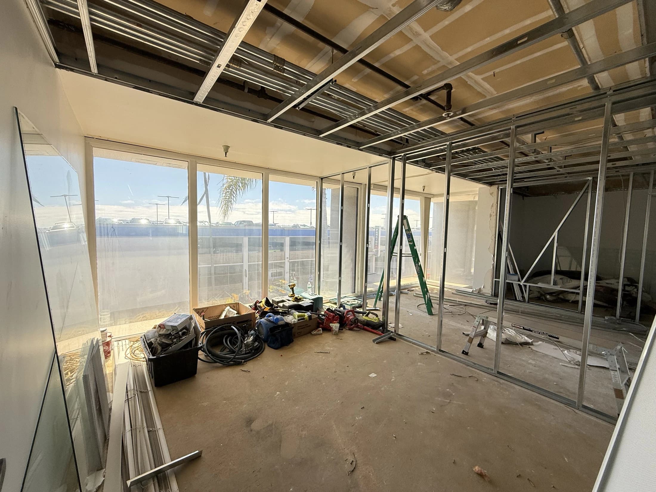 Commercial construction in progress